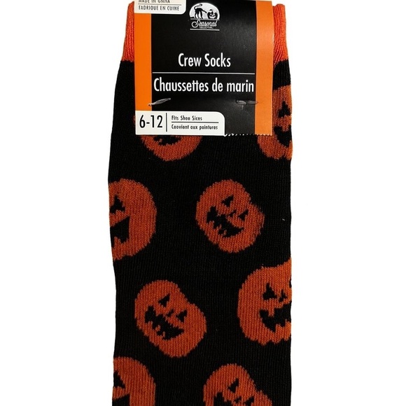 🎃🦇 Halloween Crew & Knee-High Socks Bundle (3 Pairs) 👻🧦 - Picture 4 of 7